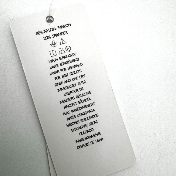 BRAZILIAN NWT Women Small Blue Orange Teeny Tiny Triangle Padded Bikini Top Swim - Picture 6 of 7